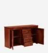 Reyo Handcrafted Solid Wood Multipurpose Cabinet in Dark Wenge Finish - Image 5