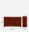 Reyo Handcrafted Solid Wood Multipurpose Cabinet in Dark Wenge Finish - Image 6