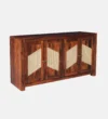 Saki Premium Solid Wood Storage Cabinet in Wenge Finish - Image 7