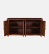 Saki Premium Solid Wood Storage Cabinet in Wenge Finish - Image 9