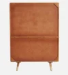 Saki Solid Wood Bar Cabinet with Wine Rack & Glass Storage in Wenge Finish - Image 2