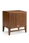 Saki Solid Wood Bedside Table with Drawer & Open Shelf in Wenge Finish - Image 2
