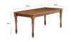 Timberline Sheesham Wood 6 Seater Dining Set In Natural Rustic Brown Finish With Bench - Image 7
