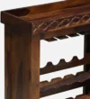 Vero Minimalist Bar Cabinet with Open Display Shelf in Wenge Finish - Image 2