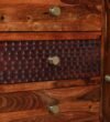 Zeno Classic Sheesham Wood Cabinet with Shelves in Wenge Finish - Image 2