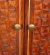 Zeno Modern Bar Cum Storage Cabinet with Glass Doors in Wenge Finish - Image 2
