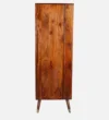 Zeno Modern Bar Cum Storage Cabinet with Glass Doors in Wenge Finish - Image 5