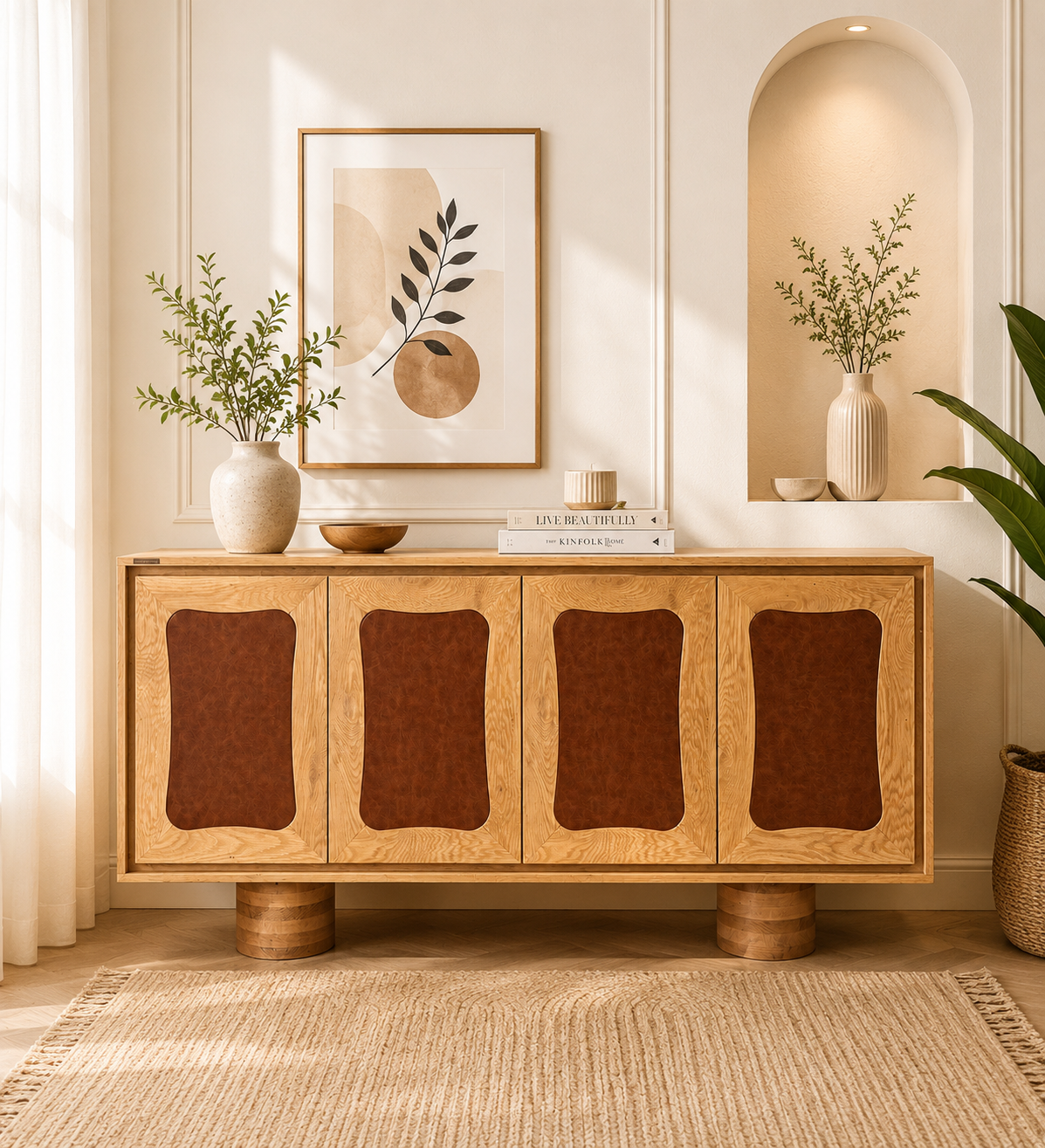 Zia Classic Wood Storage Cabinet in Wenge Finish (1) Zia Classic Wood Storage Cabinet in Wenge Finish - Image 1