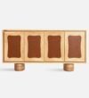 Zia Classic Wood Storage Cabinet in Wenge Finish - Image 5