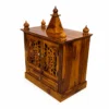 Aahana Modern Solid Wood Home Temple with Storage Unit - Image 4