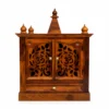Aahana Modern Solid Wood Home Temple with Storage Unit - Image 5