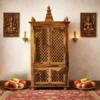 Kiara Traditional Solid Sheesham Wood Pooja Mandir for Home