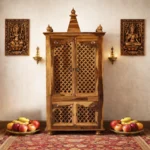 Kiara Traditional Solid Sheesham Wood Pooja Mandir for Home