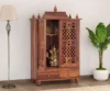 Prisha Traditional Solid Wood Pooja Temple for Home