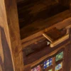 Tanvika Classic Wooden Pooja Ghar with Drawer Storage - Image 3