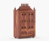 Vihaan Traditional Wooden Home Temple with Drawer Storage - Image 4